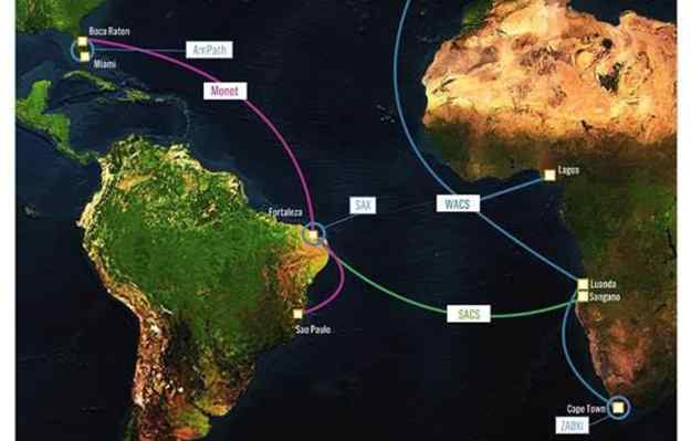 Ativada rota digital acadêmica que liga EUA, Brasil e África do Sul